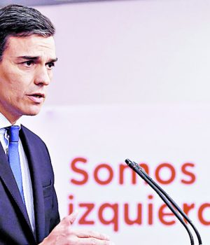 Pedro Sanchez PSOE-tercera