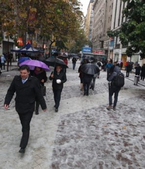 Nieve en Santiago-emol