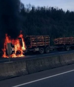 Atentado Arauco camion-bio bio