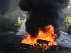 Banda incendiaria quema camioneta con trabajadores forestales en Collipulli