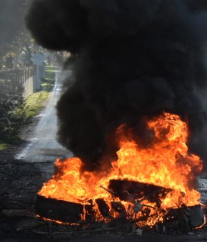 Camioneta quemada-contulmo bio bio
