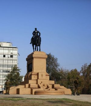 Baquedano estatua-la tercera