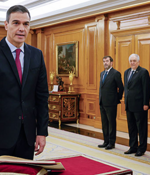 España Sanchez jurando emol