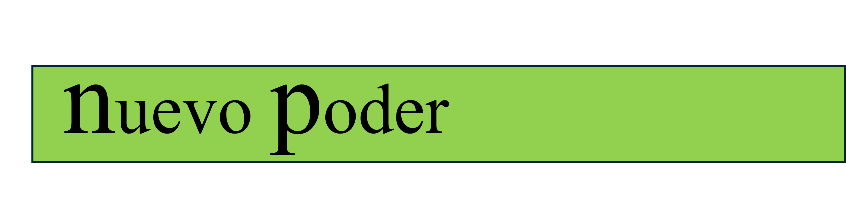 Nuevo Poder logo vale