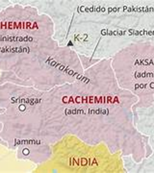 India Cachemira Pakistan China-