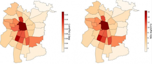 Contaminacion buses-mapa