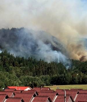 Incendio Maule-La tercera