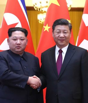 Kim Jong un-Xi Jinping-emol Xinhua