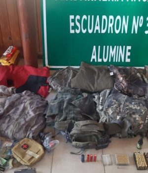 Arauco-armas detenidos mapuche Argentina-emol Min Seguridad Argentina