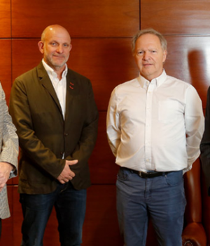 Grandes pesqueras-Ricardo Garcia (Camanchaca); Andrés Daroch (FoodCorp) Gerardo Balbontín (Blumar) Andrés Fosk (Landes)