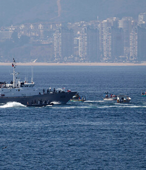 Protesta pescadores Marina-emol