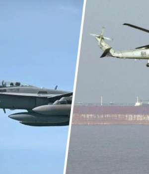 EEUU Caza-Helicoptero-Mar China-emol