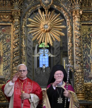 Leon XIV y Bartolome I de Constantinopla-cooperativa